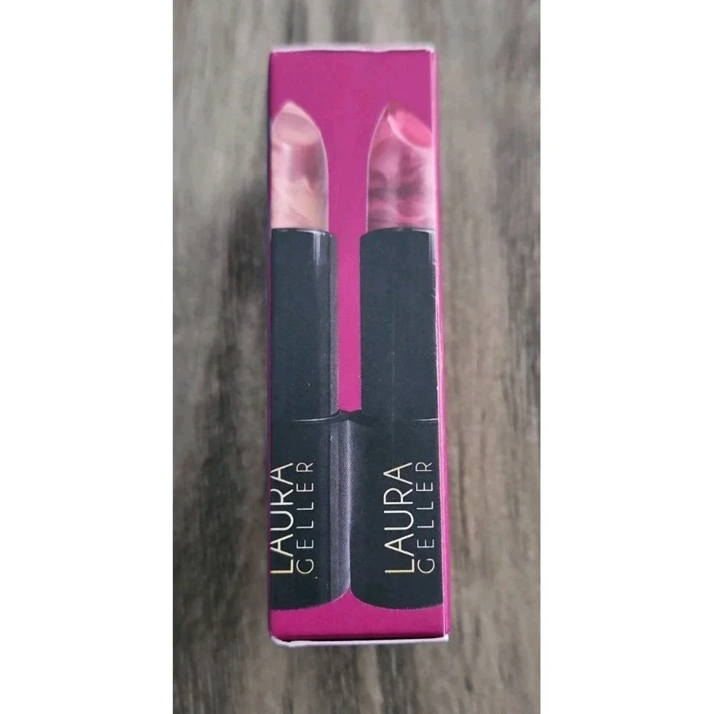 Laura Geller ITALIAN MARBLE SWIRL LIPSTICK DUO BERRY BANANA & ROSE MACARON New